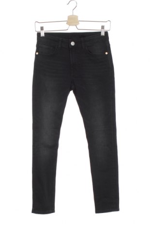 Dětské džíny  H&M, Velikost 10-11y/ 146-152 cm, Barva Černá, 61% bavlna, 37% polyester, 2% elastan, Cena  184,00 Kč
