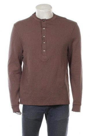 Мъжка блуза ASOS, Размер L, Цвят Кафяв, Памук, Цена 5,88 лв.