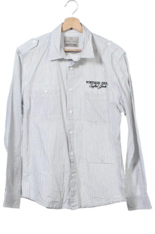 Мъжка риза Angelo Litrico, Размер M, Цвят Сив, Памук, Цена 25,94 лв.