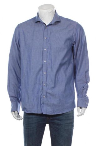 Мъжка риза Bruun & Stengade, Размер L, Цвят Син, Памук, Цена 17,01 лв.