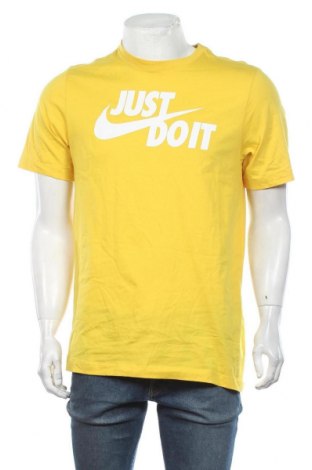 Męski T-shirt Nike, Rozmiar M, Kolor Żółty, 100% bawełna, Cena 91,96 zł