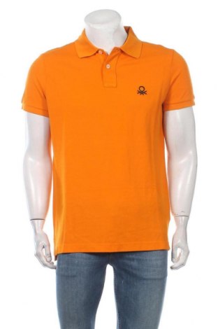 Tricou de bărbați United Colors Of Benetton, Mărime XL, Culoare Portocaliu, Bumbac, Preț 59,41 Lei