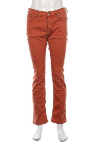 Мъжки дънки Armani Collezioni, Размер M, Цвят Оранжев, 98% памук, 2% еластан, Цена 45,36 лв.
