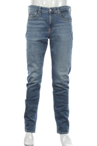 Мъжки дънки Calvin Klein Jeans, Размер L, Цвят Син, 99% памук, 1% еластан, Цена 87,15 лв.