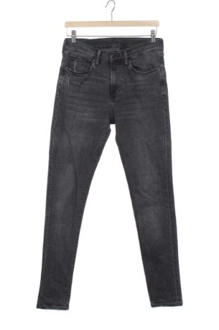 Męskie jeansy H&M, Rozmiar S, Kolor Szary, 98% bawełna, 2% elastyna, Cena 44,62 zł