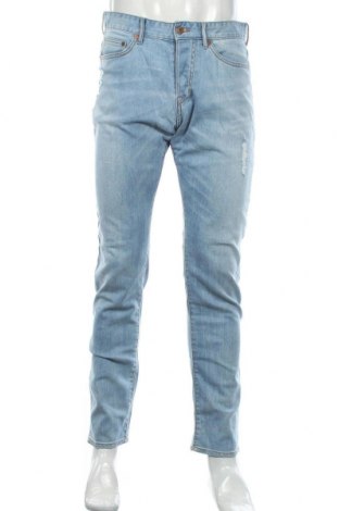 Męskie jeansy H&M, Rozmiar M, Kolor Niebieski, 98% bawełna, 2% elastyna, Cena 89,56 zł