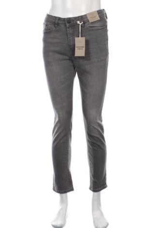 Męskie jeansy New Look, Rozmiar M, Kolor Szary, 98% bawełna, 2% elastyna, Cena 45,98 zł