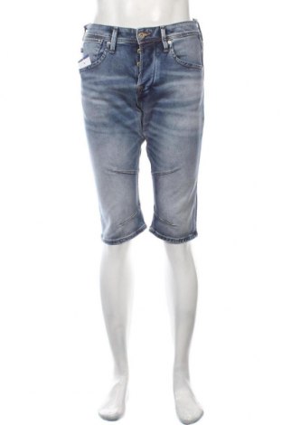 Pantaloni scurți de bărbați Jack & Jones, Mărime S, Culoare Albastru, 81% bumbac, 18% poliester, 1% elastan, Preț 51,97 Lei