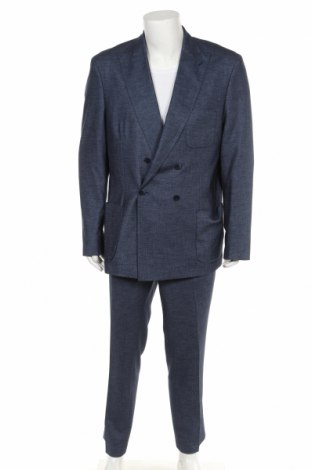 Pánský oblek  Selected Homme, Velikost XXL, Barva Modrá, 50% polyester, 28% vlna, 17% viskóza, 5% elastan, Cena  3 033,00 Kč