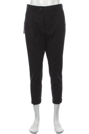 Мъжки панталон Selected Homme, Размер M, Цвят Черен, 49% модал, 46% памук, 5% еластан, Цена 47,60 лв.