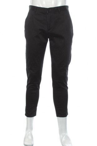 Pantaloni de bărbați Zara, Mărime M, Culoare Negru, 98% bumbac, 2% elastan, Preț 101,46 Lei