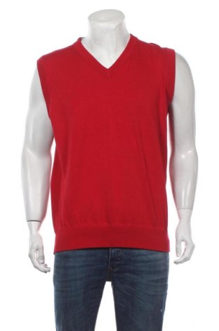 Мъжки пуловер Abacus, Размер L, Цвят Червен, Памук, Цена 22,68 лв.