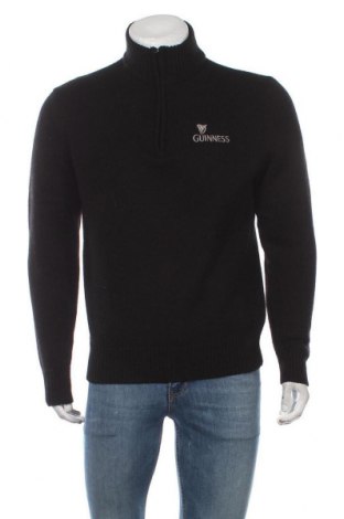 Мъжки пуловер Guinness, Размер M, Цвят Черен, 70% акрил, 30% вълна, Цена 33,60 лв.