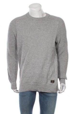 Мъжки пуловер H&M L.O.G.G., Размер L, Цвят Сив, 100% памук, Цена 33,60 лв.