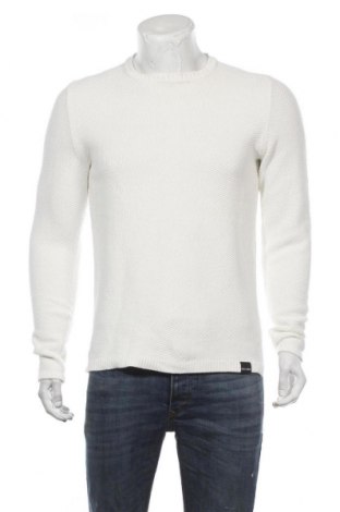 Мъжки пуловер Only & Sons, Размер M, Цвят Бял, Памук, Цена 42,00 лв.