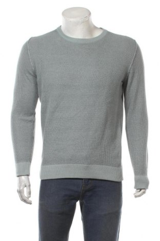 Мъжки пуловер Sondag & Sons, Размер M, Цвят Зелен, 70% памук, 30% акрил, Цена 66,75 лв.