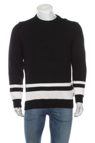 Мъжки пуловер Zign, Размер M, Цвят Черен, Памук, Цена 17,80 лв.