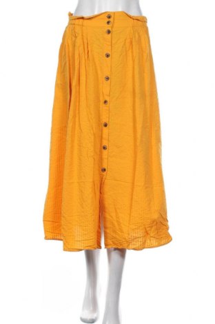 Пола H&M, Размер XL, Цвят Жълт, 50% памук, 50% модал, Цена 30,45 лв.