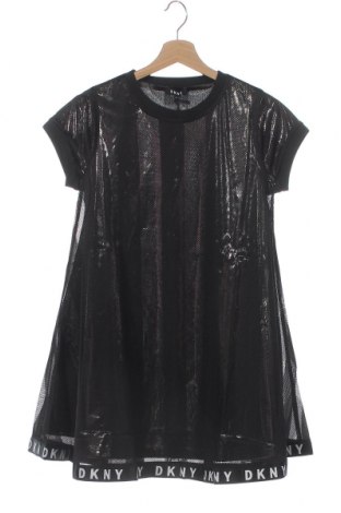 Детска рокля DKNY, Размер 11-12y/ 152-158 см, Цвят Черен, Полиестер, Цена 104,25 лв.