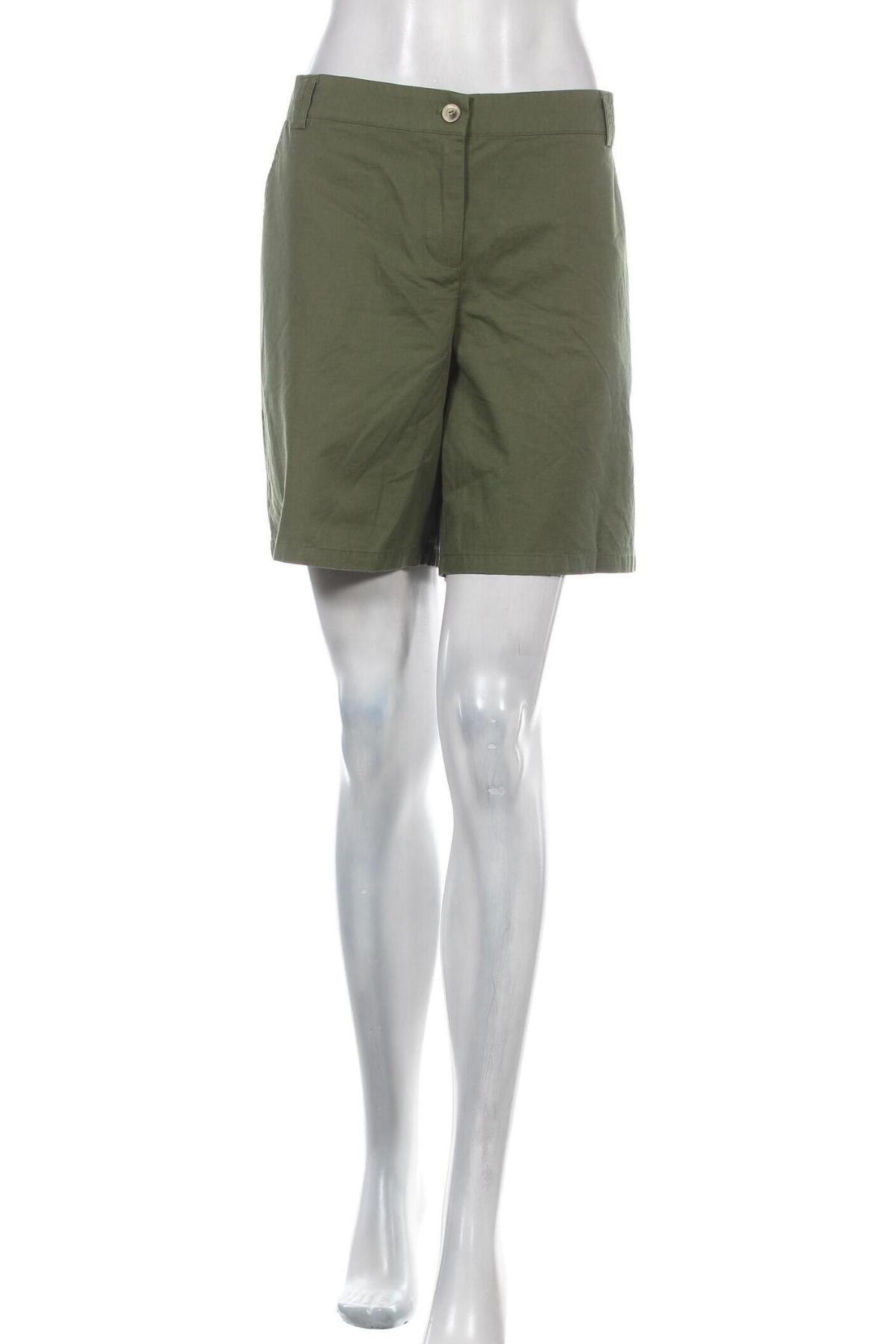 Γυναικείο κοντό παντελόνι Zero, Μέγεθος L, Χρώμα Πράσινο, Βαμβάκι, Τιμή 17,78 €