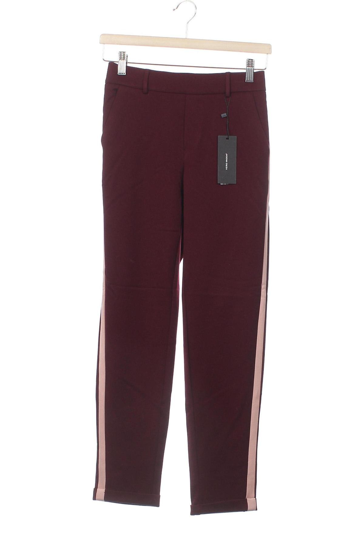 Дамски панталон Vero Moda, Размер XS, Цвят Червен, Цена 139,00 лв.