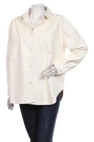 Дамска кожена риза Tally Weijl, Размер L, Цвят Бял, Еко кожа, Цена 51,00 лв.