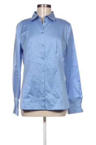 Дамска риза Hugo Boss, Размер L, Цвят Син, 70% памук, 27% полиамид, 3% еластан, Цена 271,00 лв.