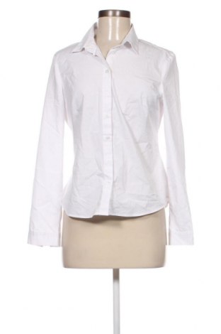 Дамска риза Marks & Spencer, Размер M, Цвят Бял, 73% памук, 23% полиестер, 4% еластан, Цена 96,00 лв.