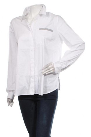 Дамска риза Monari, Размер M, Цвят Бял, 75% памук, 22% полиамид, 3% еластан, Цена 127,00 лв.