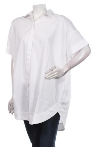 Дамска риза Pieces, Размер S, Цвят Бял, 65% полиестер, 35% памук, Цена 96,00 лв.