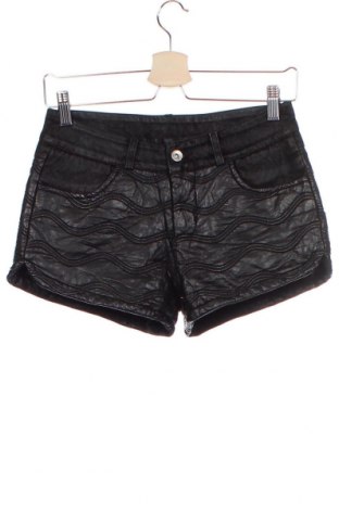 Дамски къс кожен панталон, Размер XS, Цвят Черен, Естествена кожа, Цена 35,00 лв.