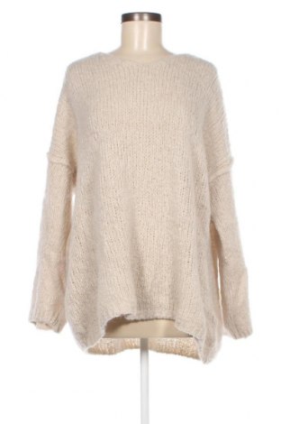 Γυναικείο πουλόβερ Made In Italy, Μέγεθος XL, Χρώμα Εκρού, Τιμή 25,36 €