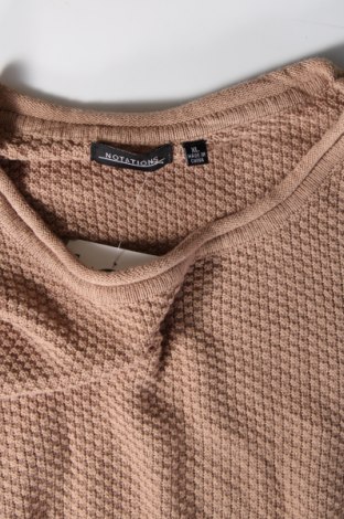 Γυναικείο πουλόβερ Notations, Μέγεθος XL, Χρώμα  Μπέζ, Τιμή 23,51 €