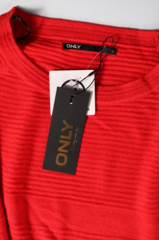 Дамски пуловер ONLY, Размер L, Цвят Червен, Цена 37,80 лв.