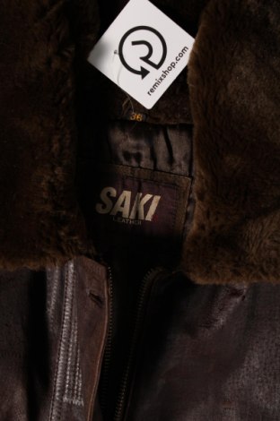 Dámska kožená bunda  SAKI, Veľkosť S, Farba Hnedá, Cena  16,22 €