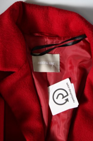 Дамско палто Amber & June, Размер M, Цвят Червен, Цена 344,00 лв.