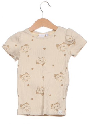 Tricou pentru copii Name It, Mărime 18-24m/ 86-98 cm, Culoare Bej, Preț 60,79 Lei