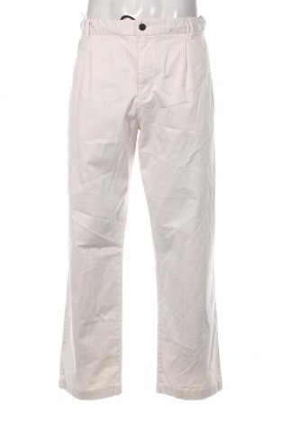 Мъжки панталон Calvin Klein, Размер M, Цвят Екрю, 98% памук, 2% еластан, Цена 146,00 лв.