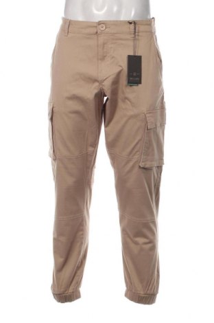 Мъжки панталон Only & Sons, Размер L, Цвят Бежов, 98% памук, 2% еластан, Цена 116,00 лв.