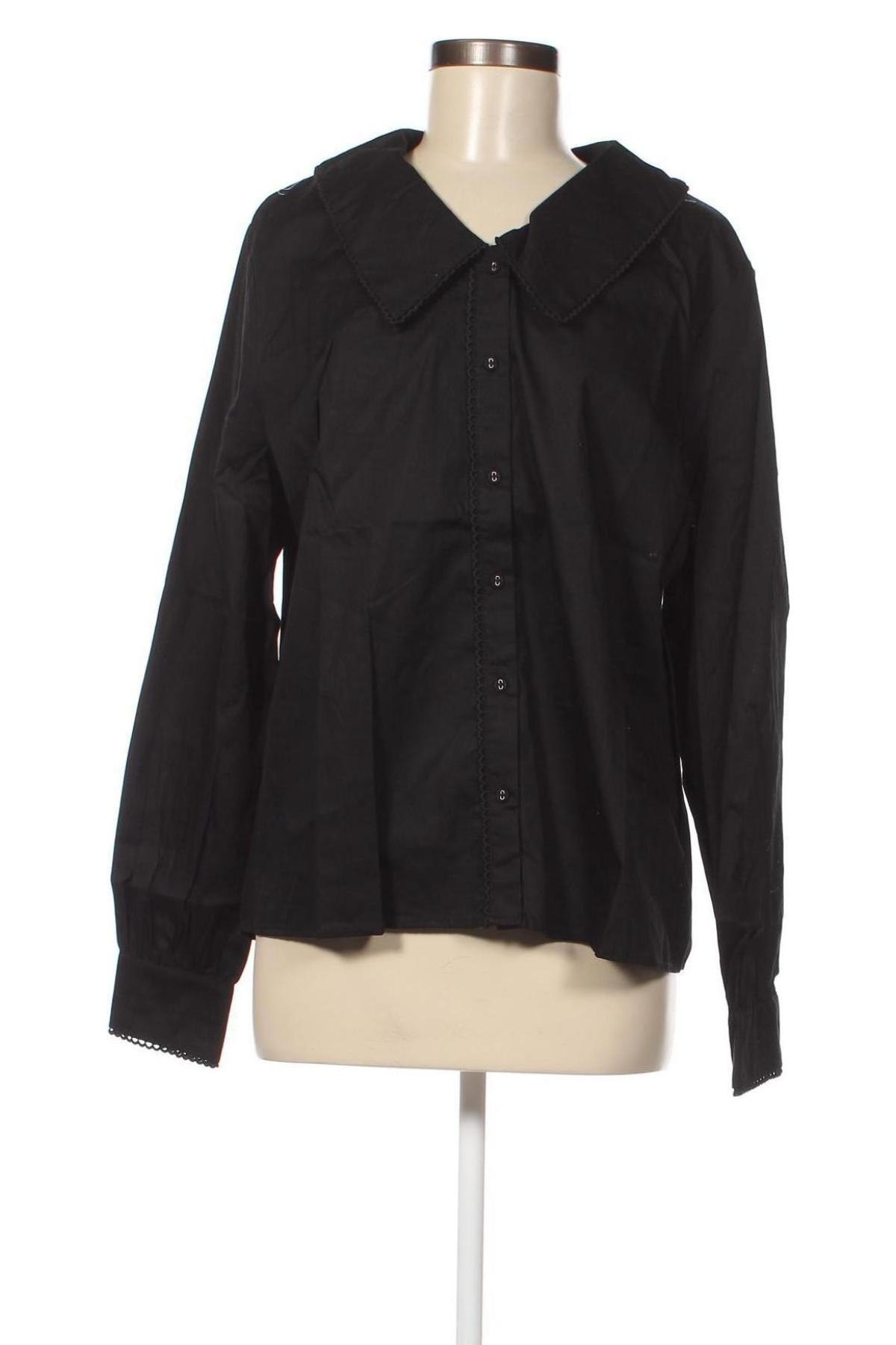 Дамска риза Minus, Размер XL, Цвят Черен, Цена 31,75 лв.