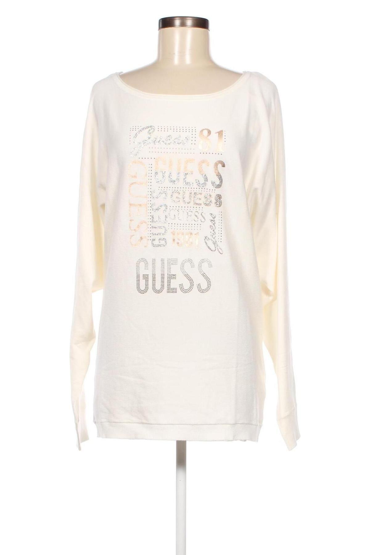 Дамски пуловер Guess, Размер XL, Цвят Екрю, Цена 136,00 лв.