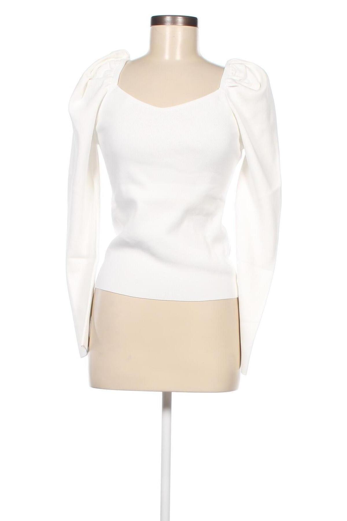 Дамски пуловер NA-KD, Размер M, Цвят Бял, Цена 63,00 лв.