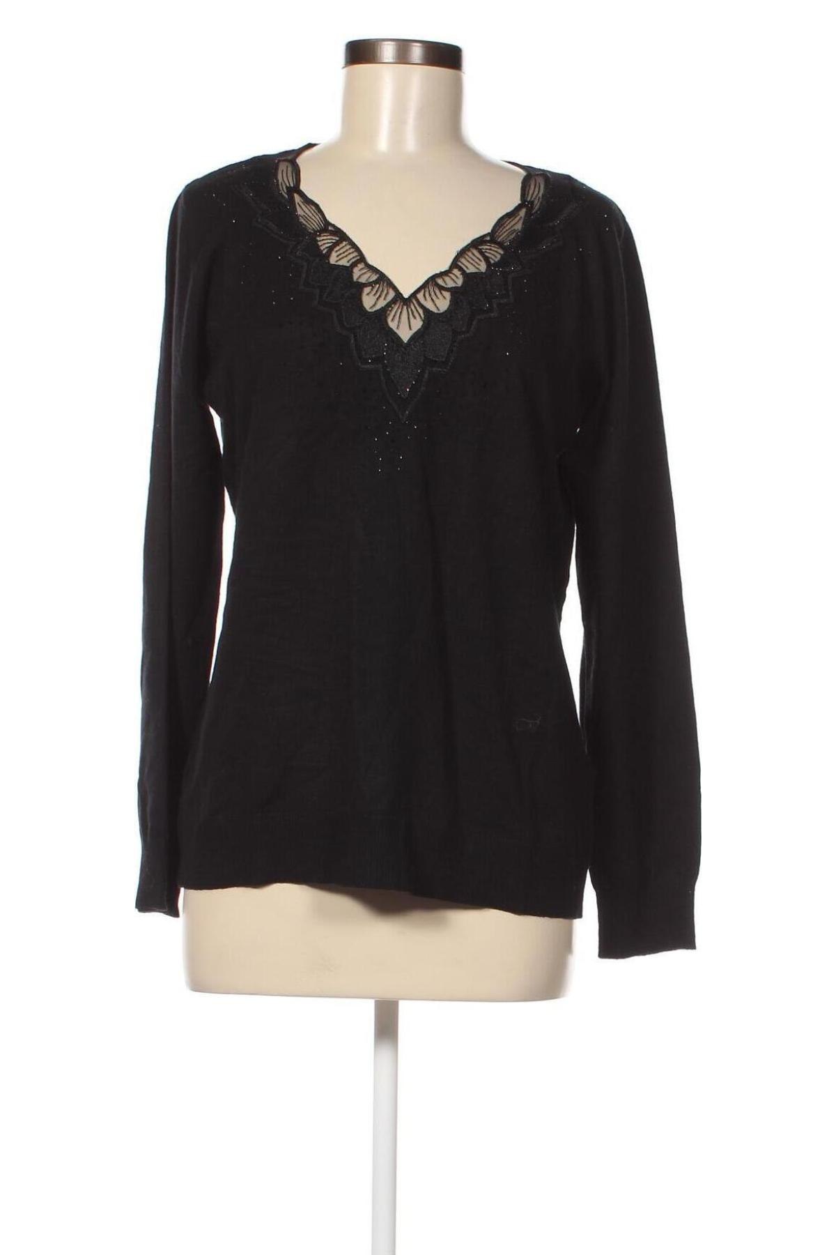 Дамски пуловер Pfeffinger, Размер M, Цвят Черен, Цена 33,00 лв.