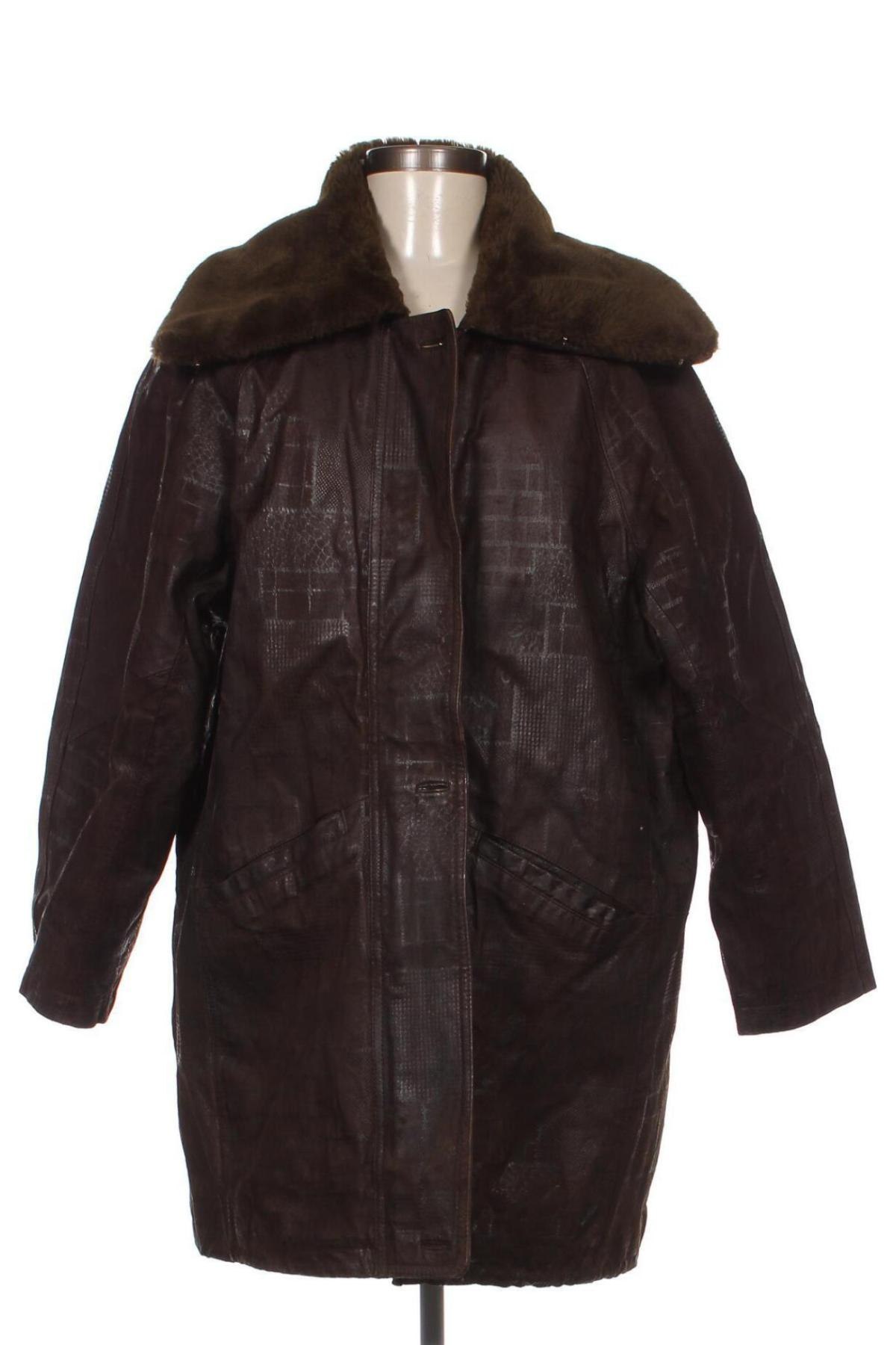 Dámska kožená bunda  SAKI, Veľkosť S, Farba Hnedá, Cena  16,22 €