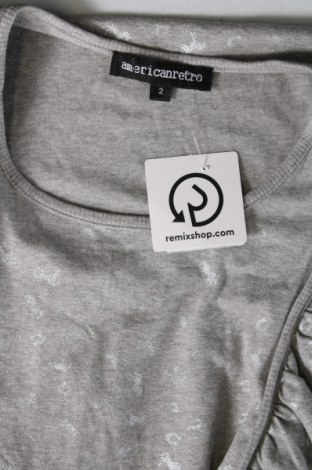 Damen Shirt American Retro, Größe S, Farbe Grau, Preis 4,30 €