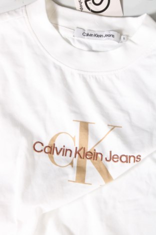 Γυναικεία μπλούζα Calvin Klein Jeans, Μέγεθος S, Χρώμα Λευκό, Τιμή 38,04 €