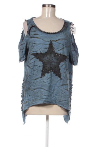 Damen Shirt Cipo & Baxx, Größe L, Farbe Blau, Preis 10,65 €
