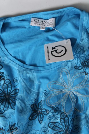 Дамска блуза Classic By Michele Boyard, Размер L, Цвят Син, Цена 10,83 лв.
