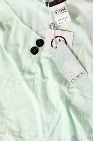 Дамска блуза Custo Barcelona, Размер S, Цвят Зелен, Цена 22,50 лв.