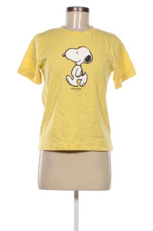 Γυναικείο t-shirt Dedicated, Μέγεθος S, Χρώμα Κίτρινο, Τιμή 7,42 €